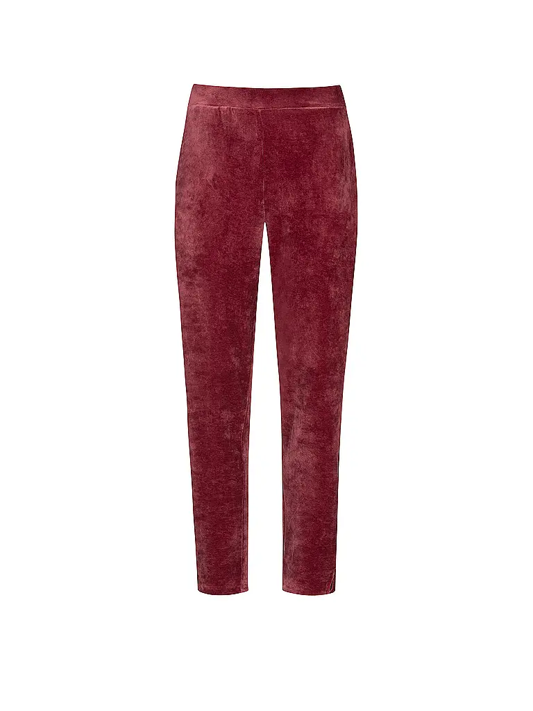 MEY | Loungewear Hose VELVET DREAM | dunkelrot