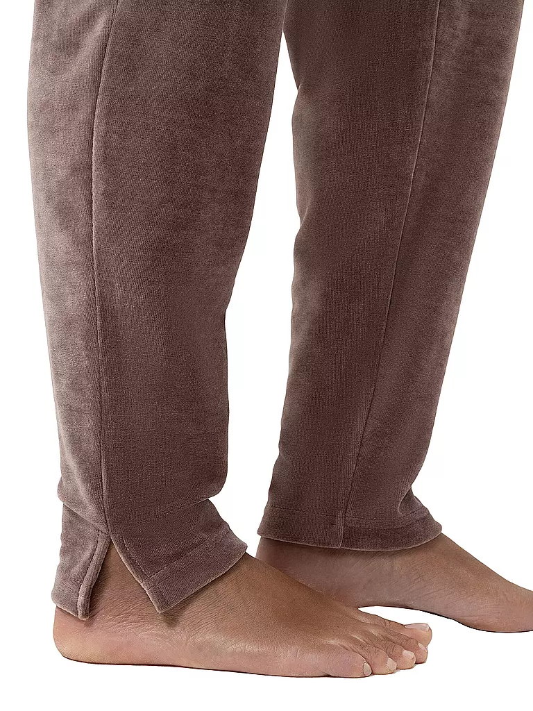 MEY | Loungewear Hose VELVET DREAM | hellbraun