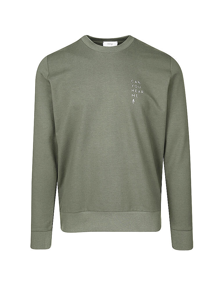 MEY | Loungewear Sweater Dark Forest Green | grau