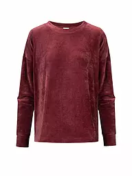 MEY | Loungewear Sweater VELVET DREAM | dunkelrot