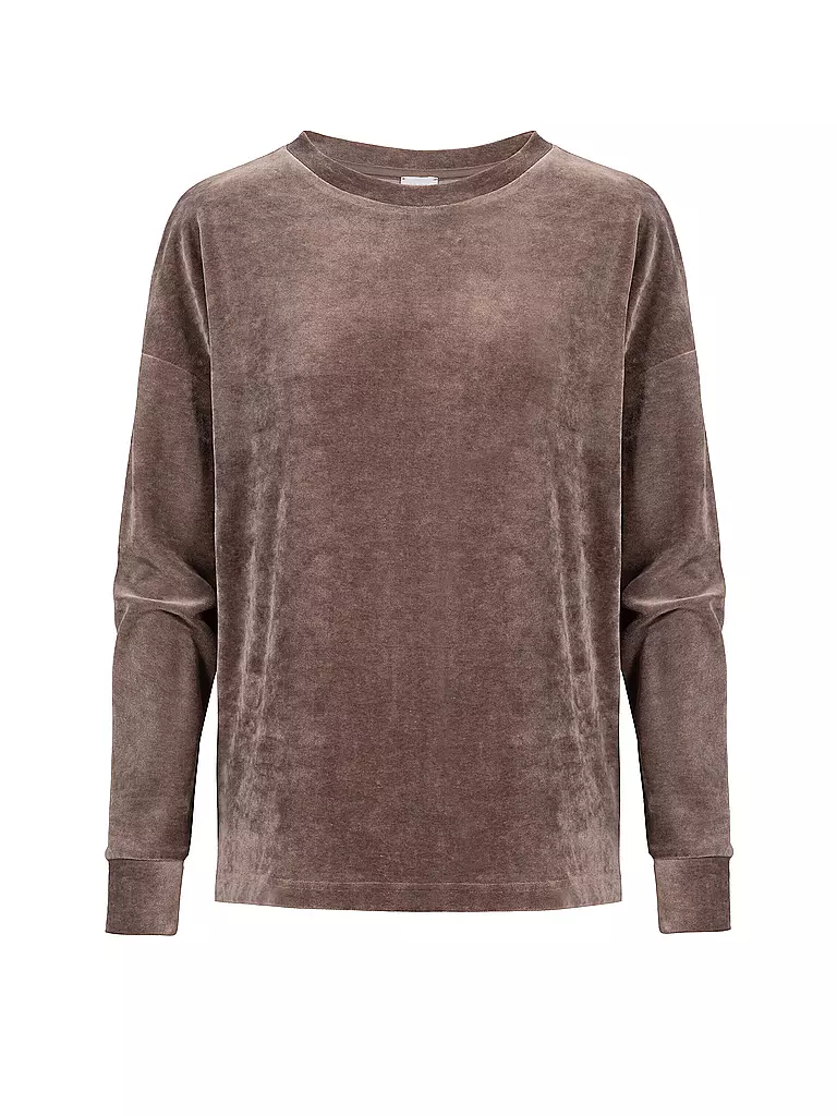 MEY | Loungewear Sweater VELVET DREAM | hellbraun