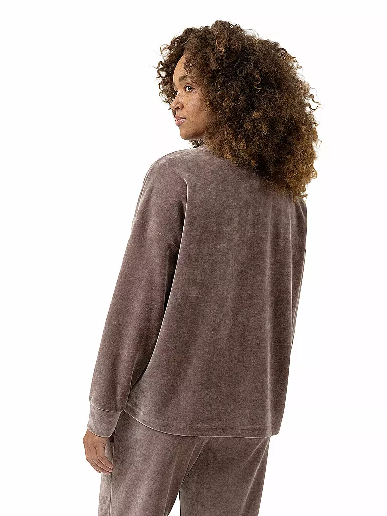 MEY | Loungewear Sweater VELVET DREAM | hellbraun