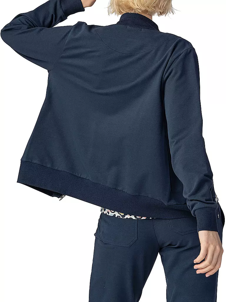 MEY | Loungewear Sweatjacke  "Filina" | blau