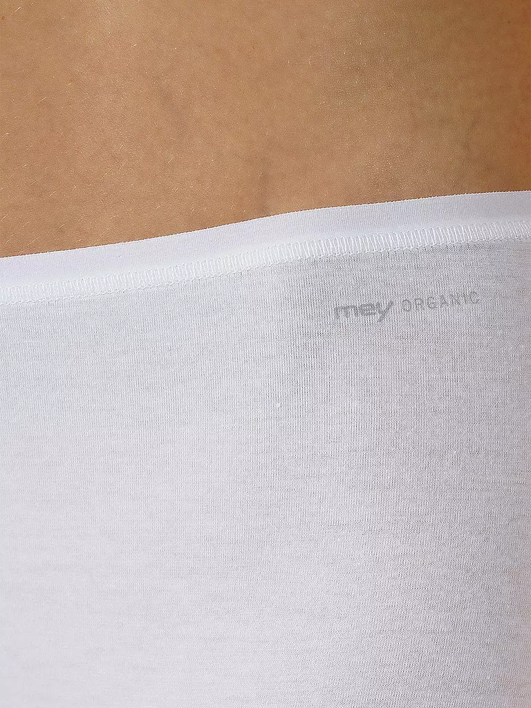 MEY | Panty Organic Weiss | schwarz