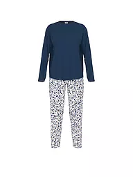 MEY | Pyjama 7/8 SOFT LEO | dunkelblau