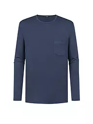 MEY | Pyjama Langarmshirt JEFFERSON galactic blue | grau
