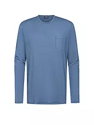 MEY | Pyjama Langarmshirt JEFFERSON galactic blue | blau