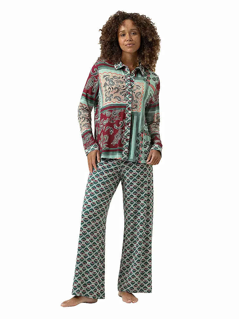 MEY | Pyjama MYSTICAL MAZE | grün