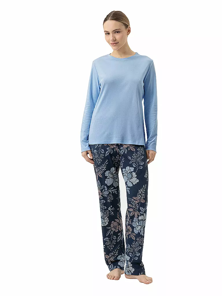 MEY | Pyjama NOSTALGIA | dunkelblau