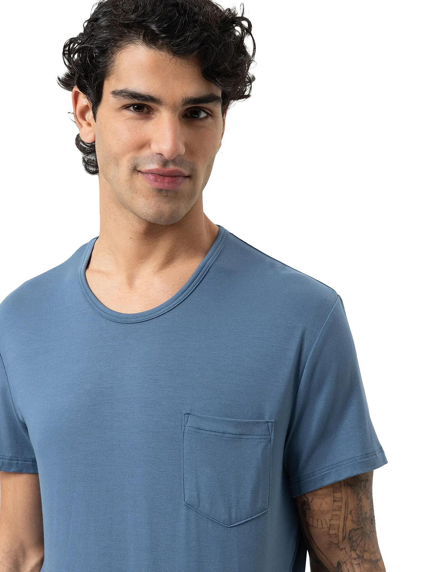 MEY | Pyjama T-Shirt JEFFERSON galactic blue | dunkelblau
