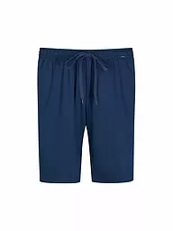 MEY | Pyjamahose - Shorts MELTON | Blau