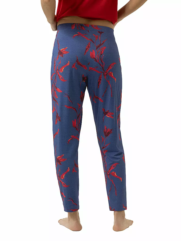 MEY | Pyjamahose 7/8 ROYAL GARDEN astral night | blau