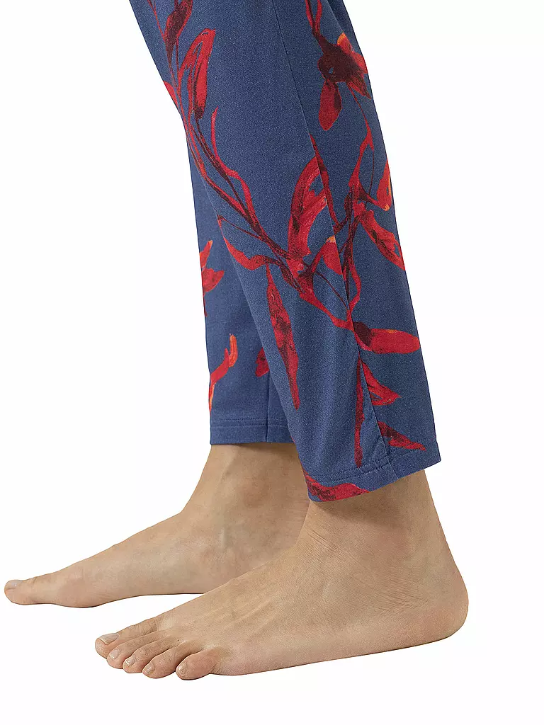 MEY | Pyjamahose 7/8 ROYAL GARDEN astral night | blau