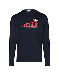 MEY | Pyjamashirt mey x Peanuts | Blau