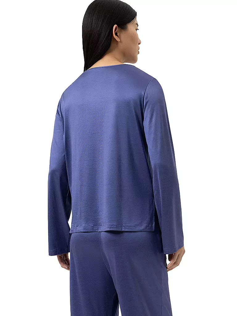 MEY | Pyjamashirt PURE SHINE astral night | blau