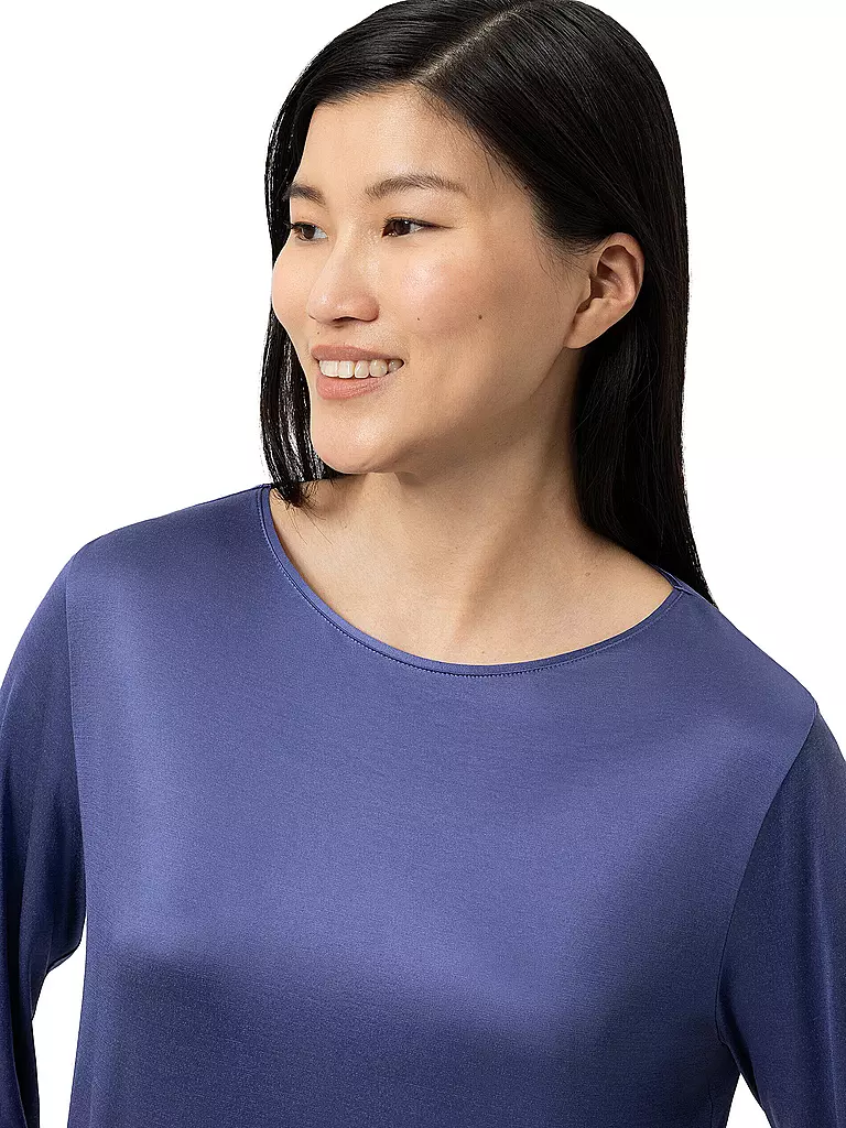MEY | Pyjamashirt PURE SHINE astral night | blau