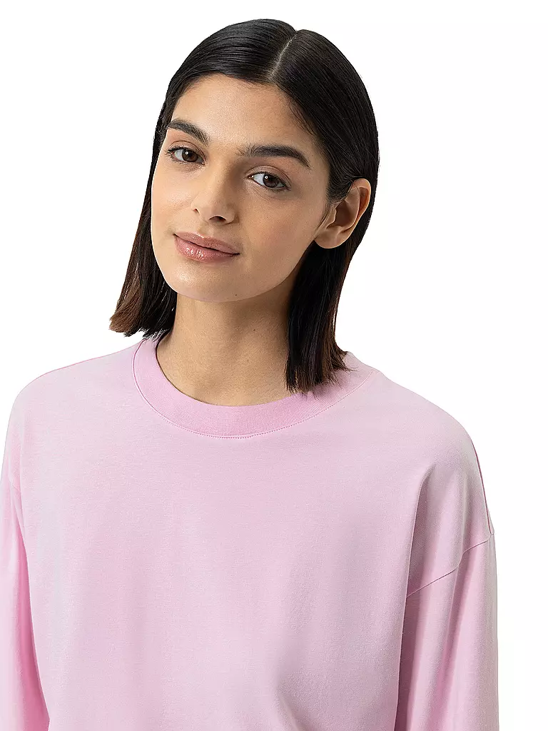 MEY | Pyjamashirt SOLID LOVE soft pink | rosa
