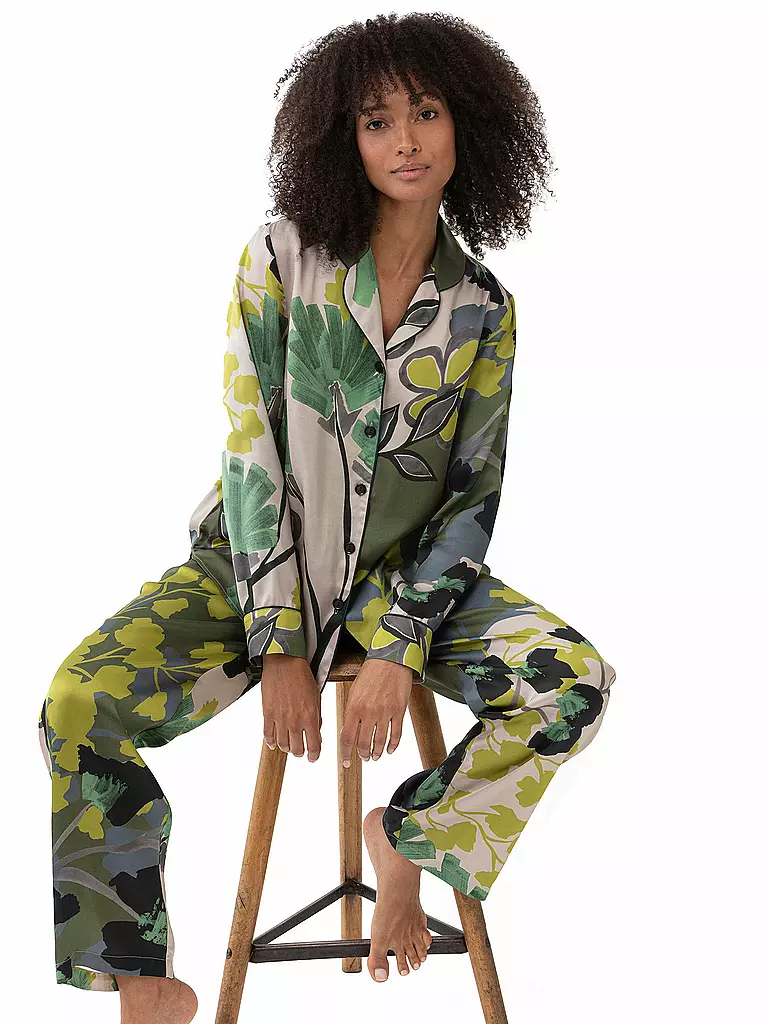 MEY | Pyjamashirt | grün