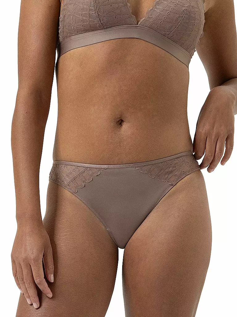 MEY | Slip POETRY TEMPTATION milk n coffee | hellbraun