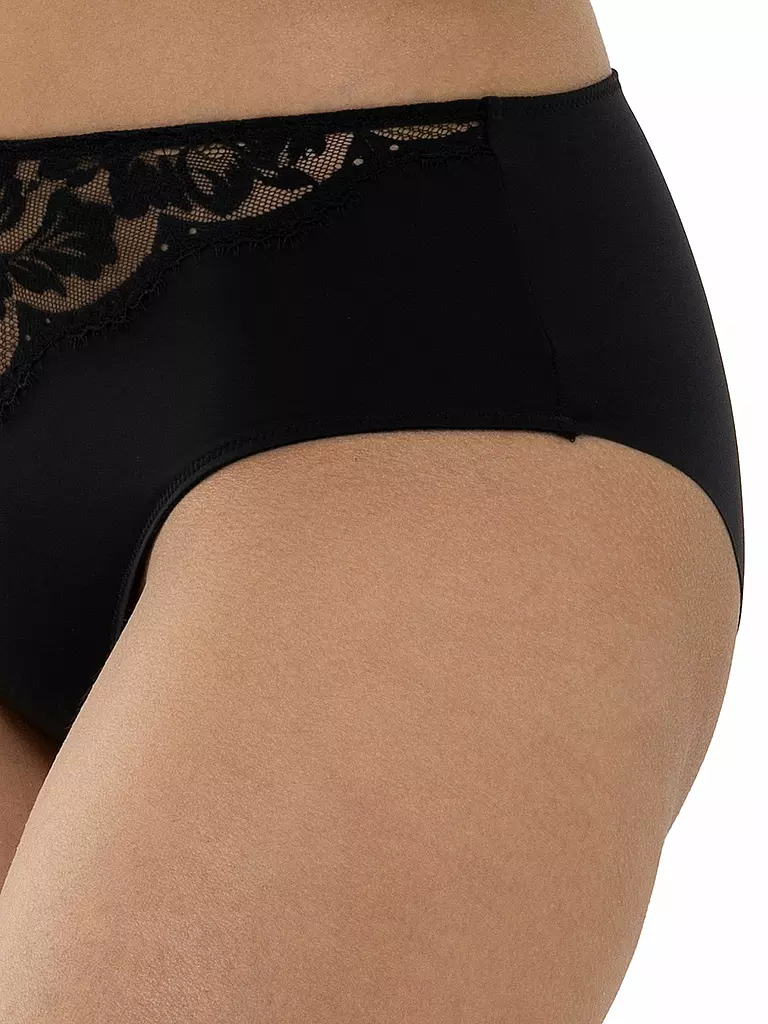 MEY | Slip schwarz | rosa