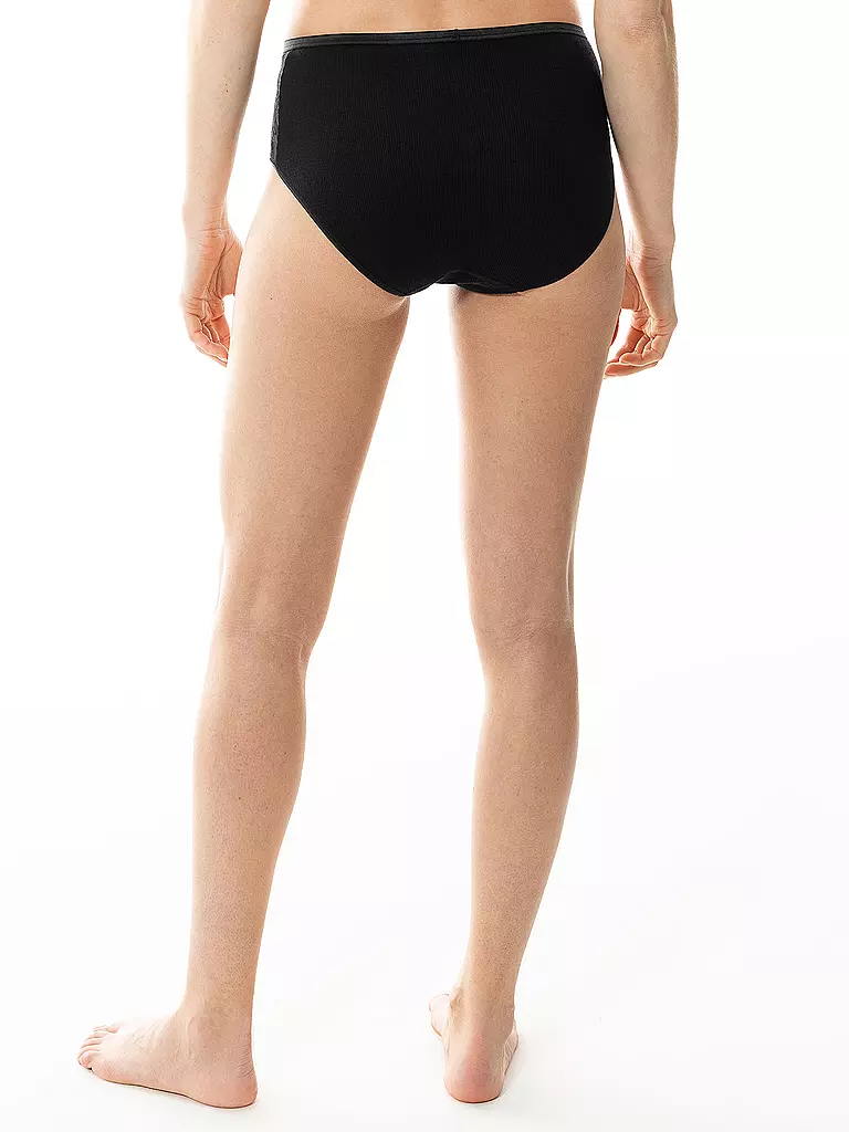 MEY | Slip WOOL LOVE schwarz | 