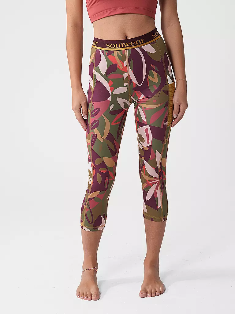 MEY | Sport Leggings 3/4 | dunkelgrün