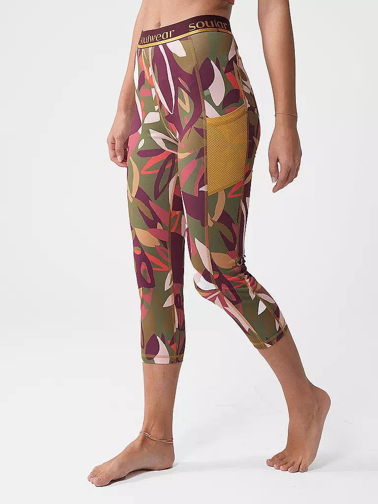 MEY | Sport Leggings 3/4 | dunkelgrün