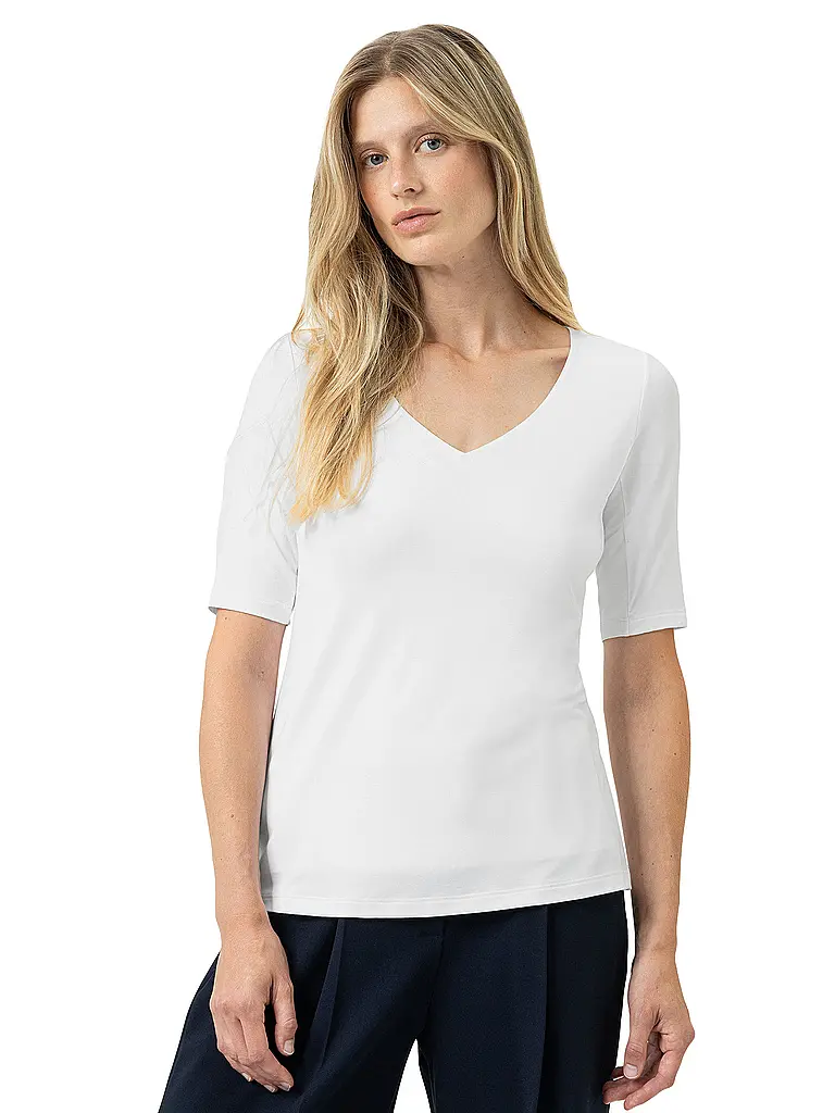 MEY | T-Shirt BLAZERSHIRT weiss | 