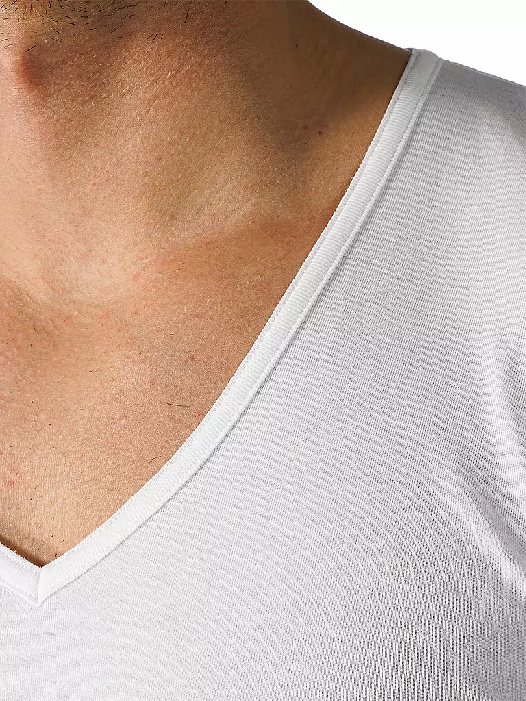 MEY | T-Shirt CASUAL COTTON weiss | 