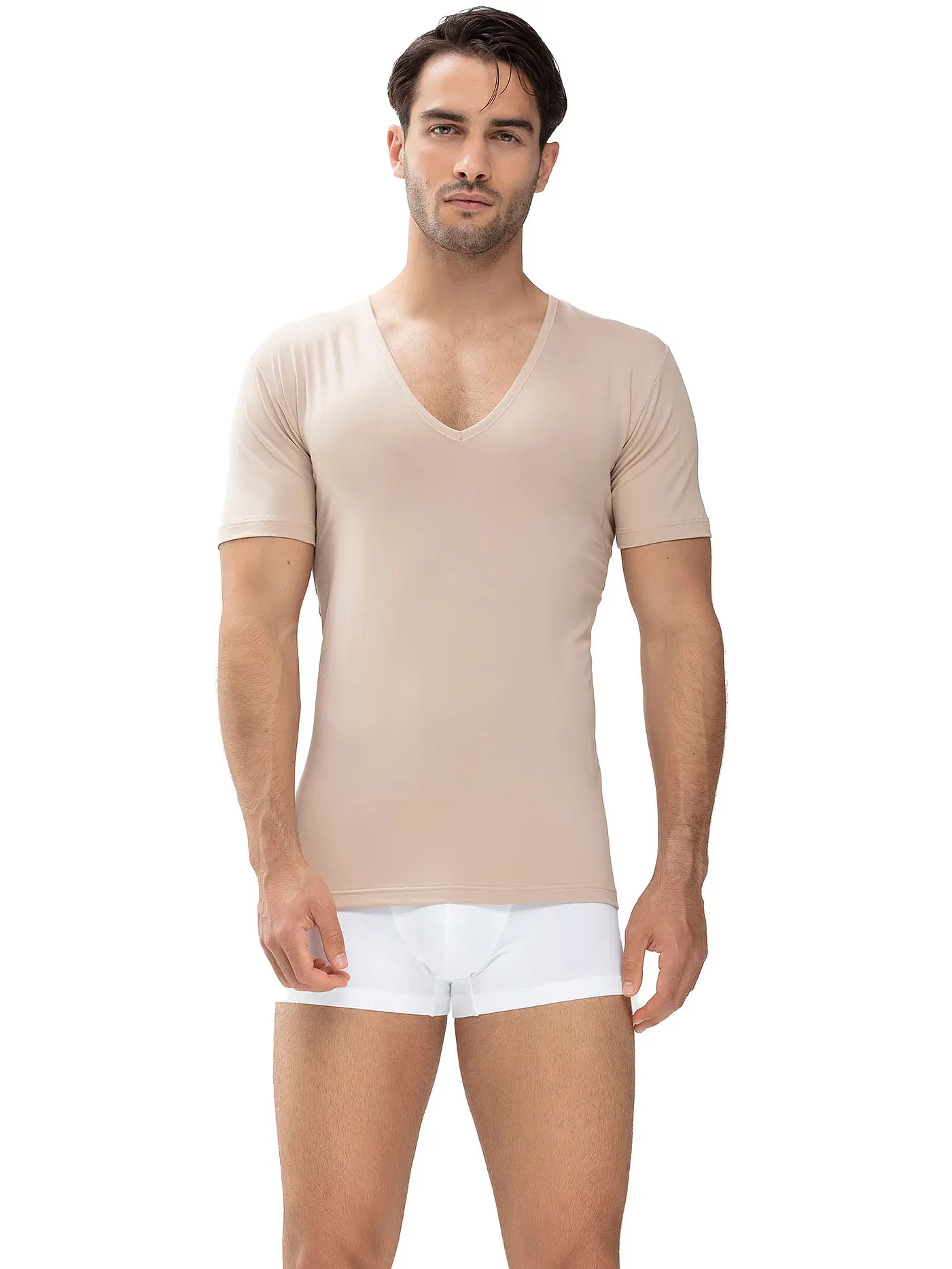 MEY | T-Shirt DRY COTTON light skin | beige