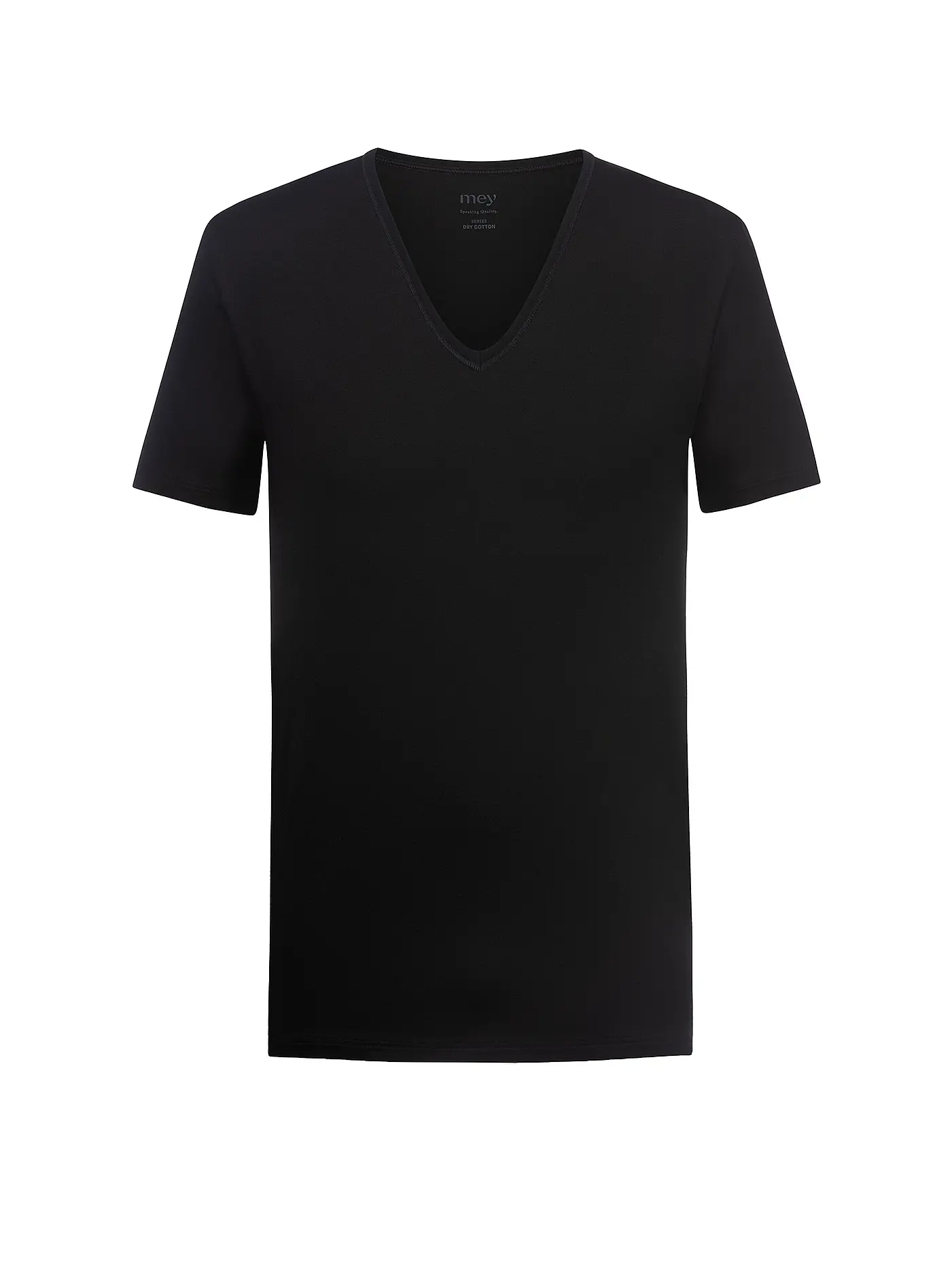 MEY | T-Shirt DRY COTTON schwarz | schwarz