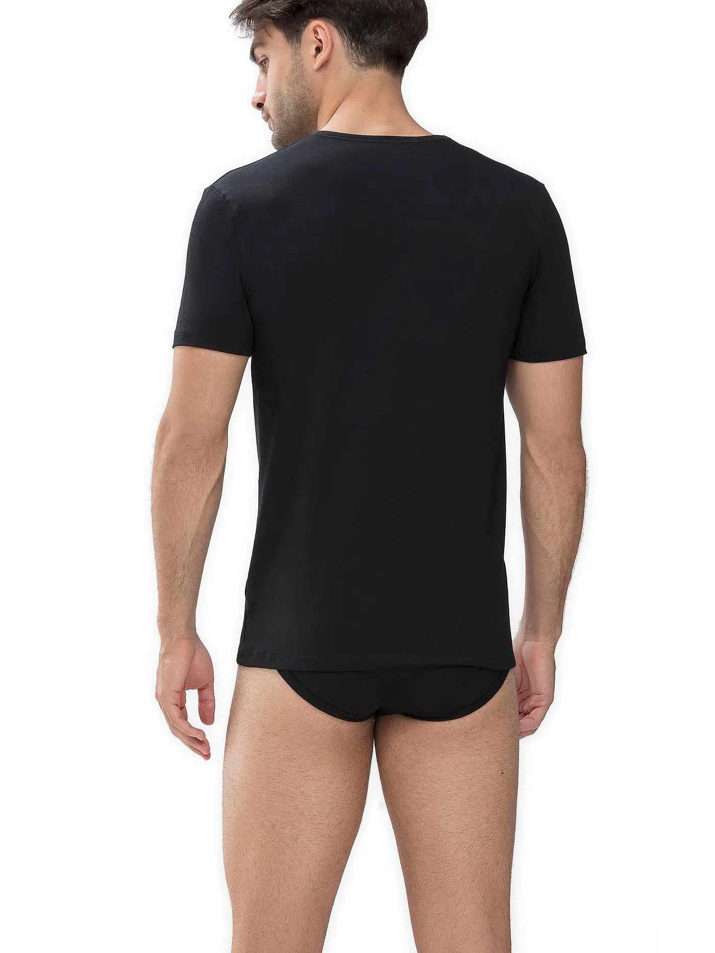 MEY | T-Shirt DRY COTTON schwarz | schwarz