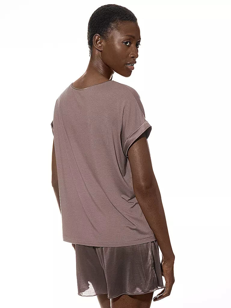 MEY | T-Shirt PURE CHIC milk coffee | hellbraun