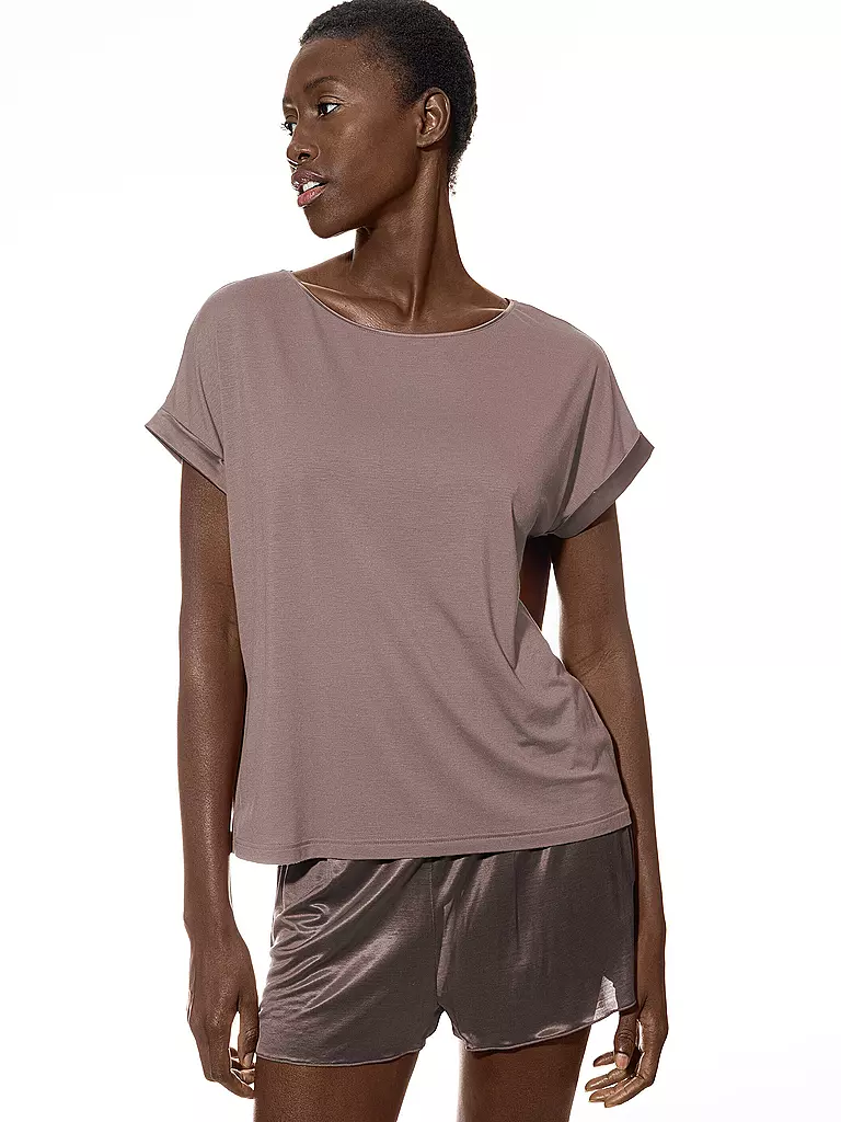 MEY | T-Shirt PURE CHIC | hellbraun