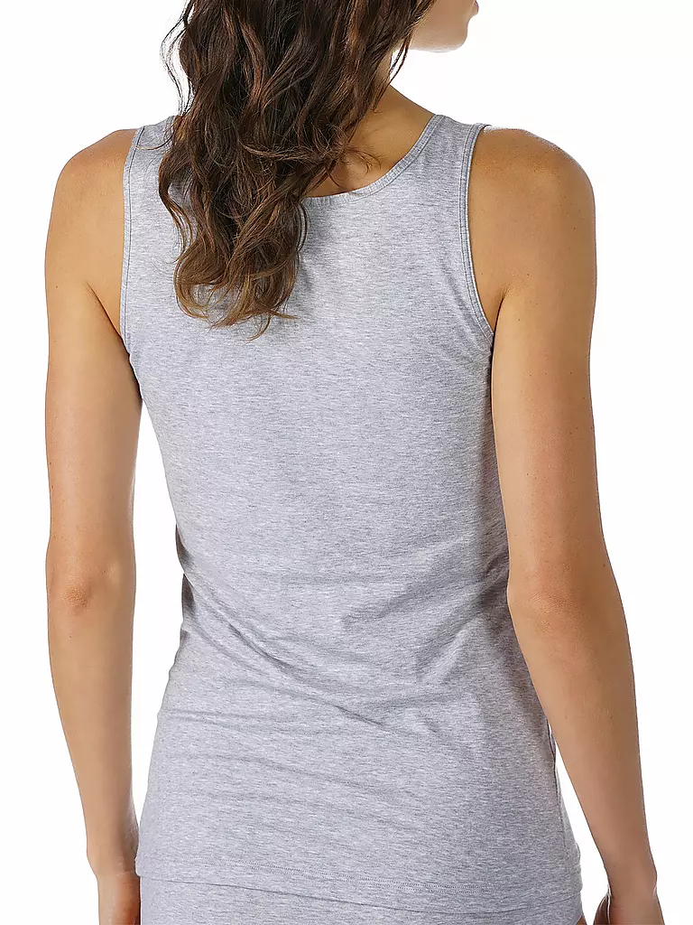 MEY | Top - Unterhemd COTTON PURE light grey melange | grau