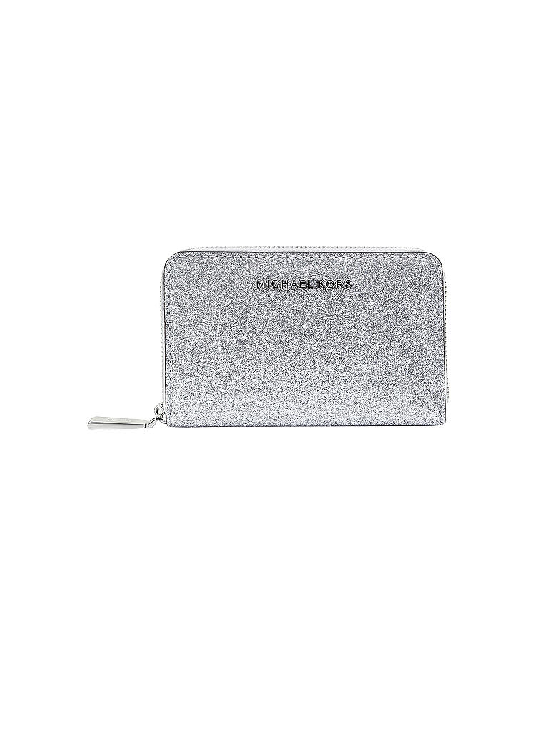 MICHAEL KORS | Geldbörse Jet Set S Card Case | silber