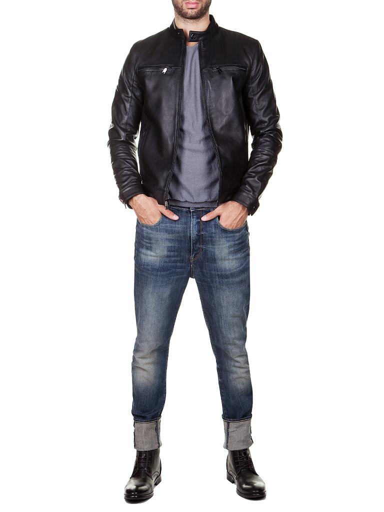 michael kors lederjacke herren schwarz