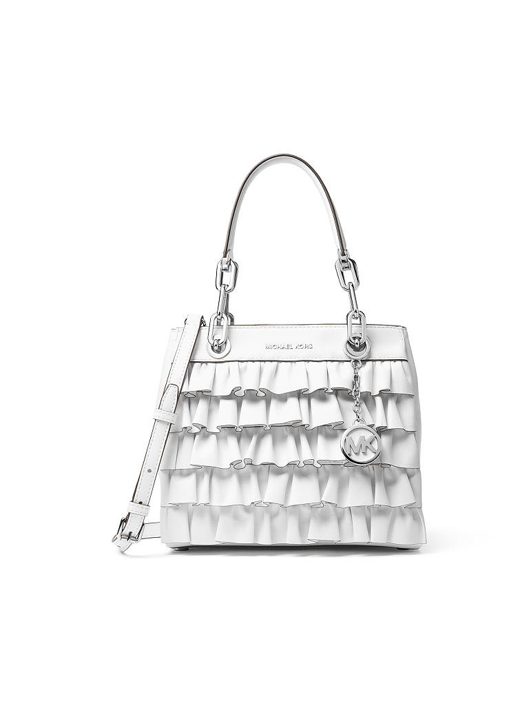 MICHAEL KORS | Ledertasche - Handtasche "Cynthia" | weiß