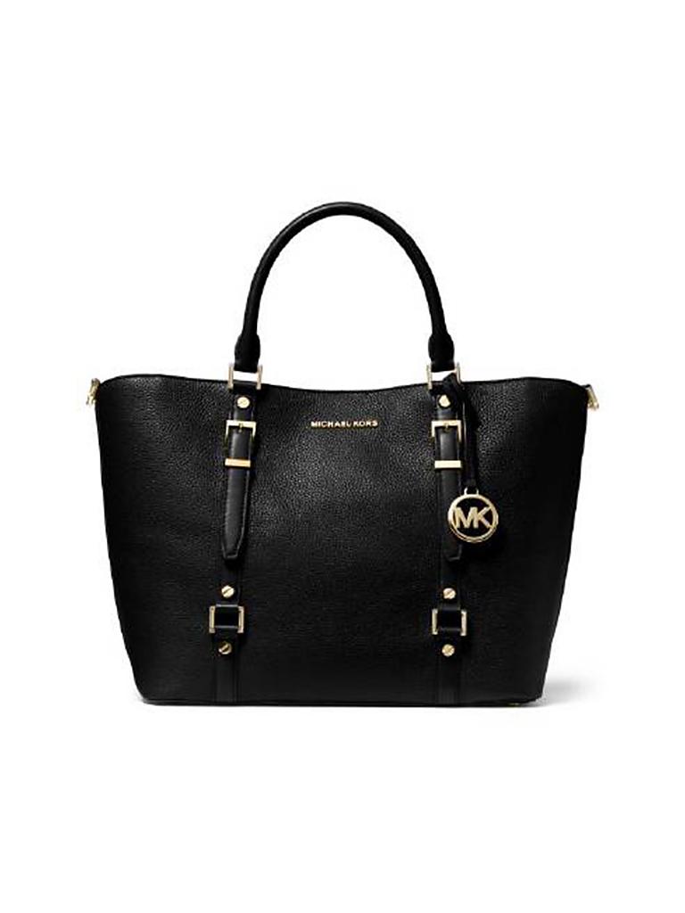 MICHAEL KORS | Ledertasche - Henkeltasche "Bedford" | schwarz