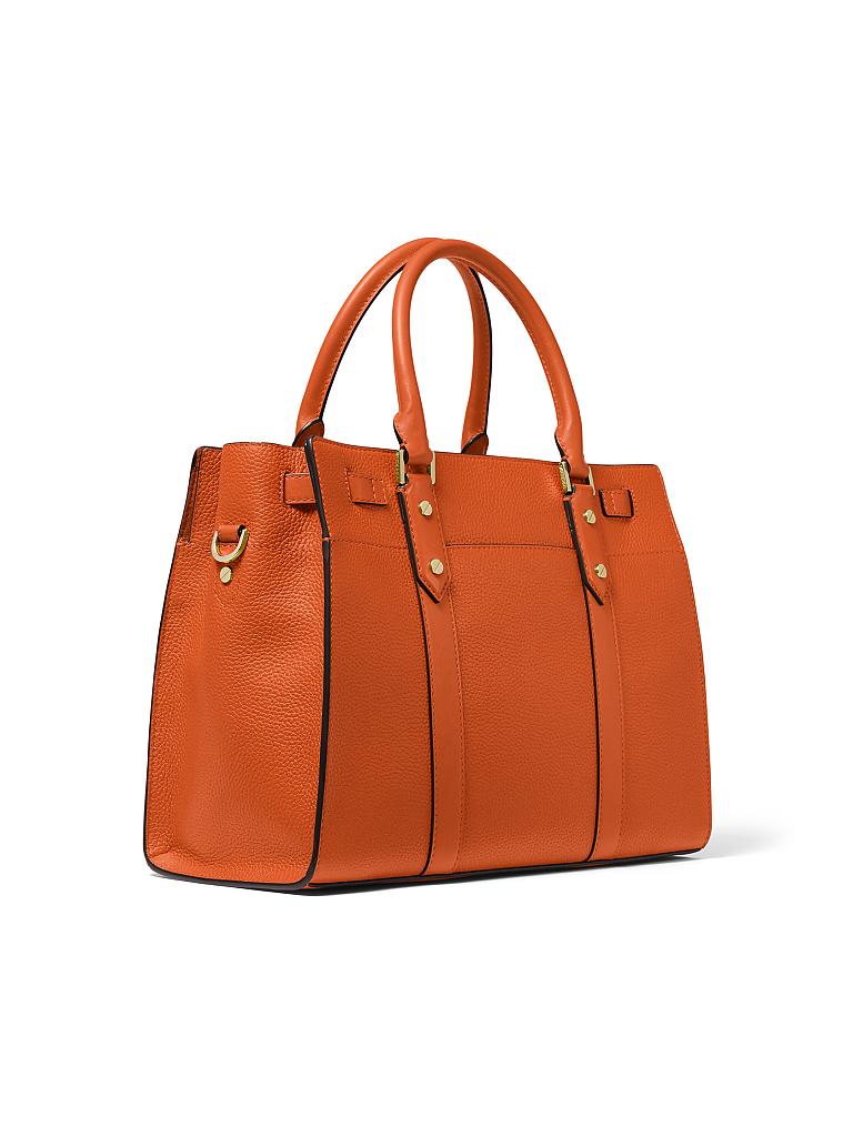 MICHAEL KORS | Ledertasche - Henkeltasche  "Nouveau Hamilton" | orange