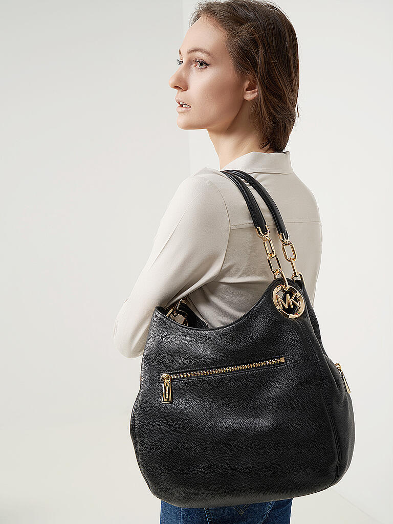 MICHAEL KORS | Ledertasche - Hobo "Lillie" | schwarz