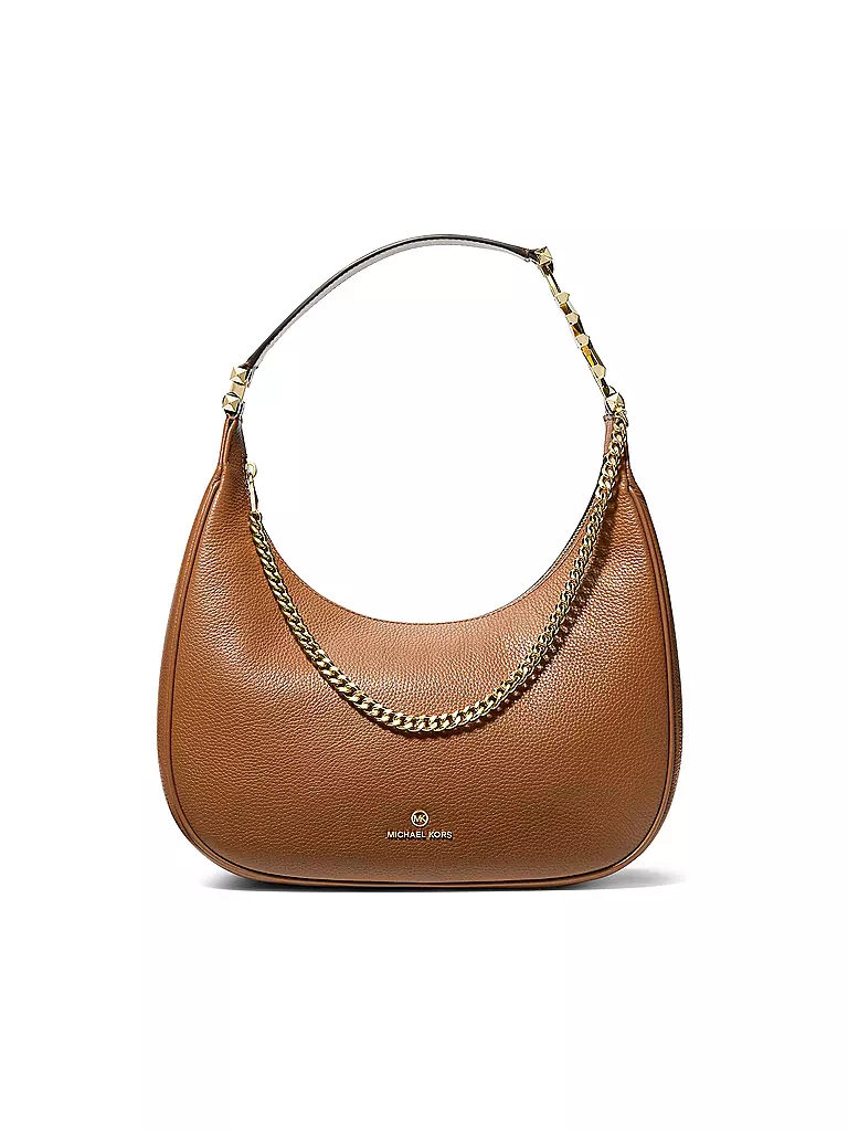 MICHAEL KORS | Ledertasche - Hobo Bag PIPER Large | braun