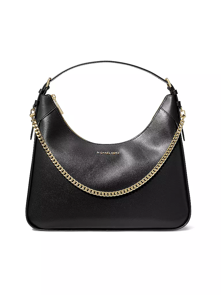 MICHAEL KORS | Ledertasche - Hobo Bag WILMA L | schwarz