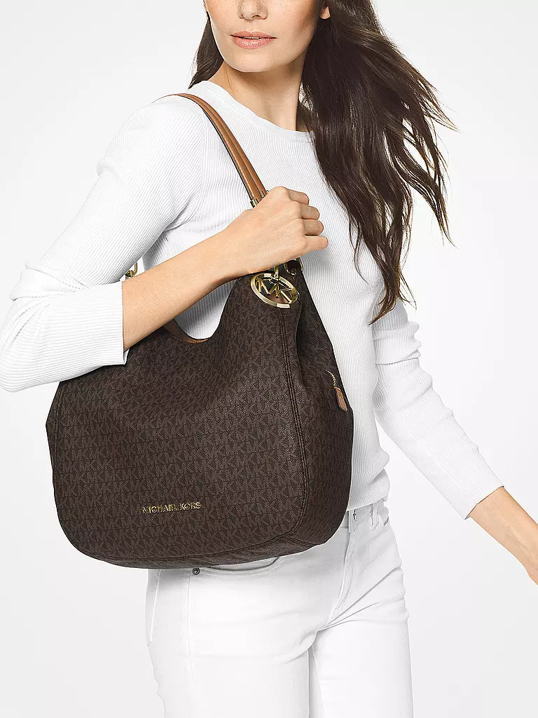 MICHAEL KORS | Ledertasche - Hobo Lillie | braun