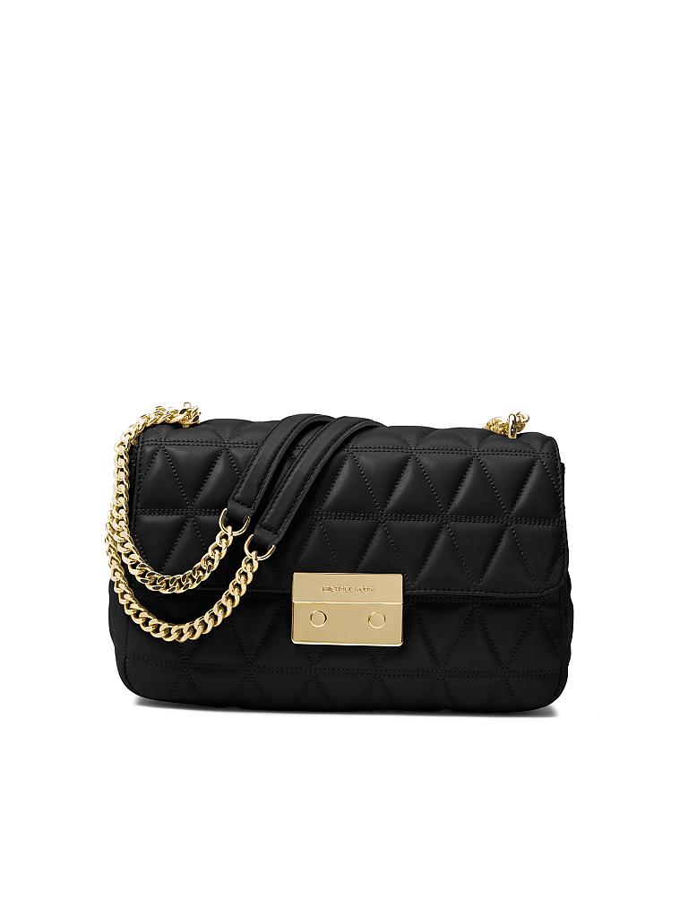 MICHAEL KORS | Ledertasche - Schultertasche "Sloan" | schwarz