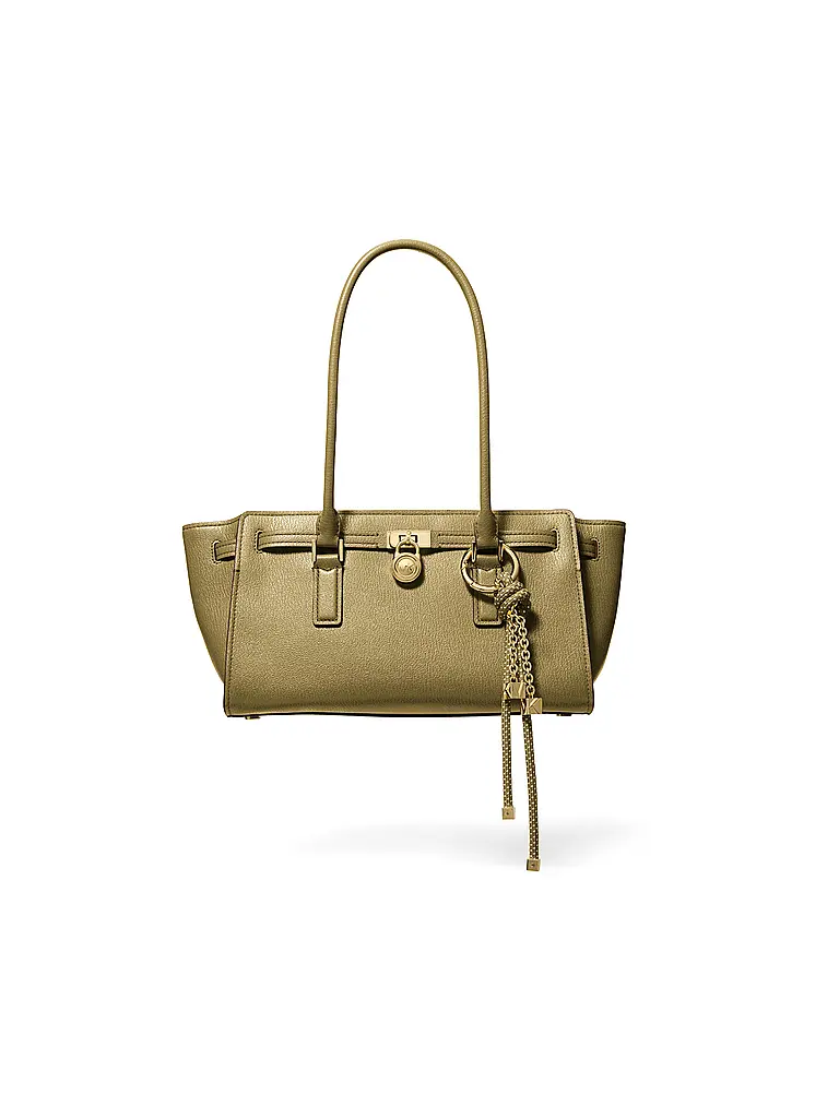 MICHAEL KORS | Ledertasche - Schultertasche HAMILTON | grün