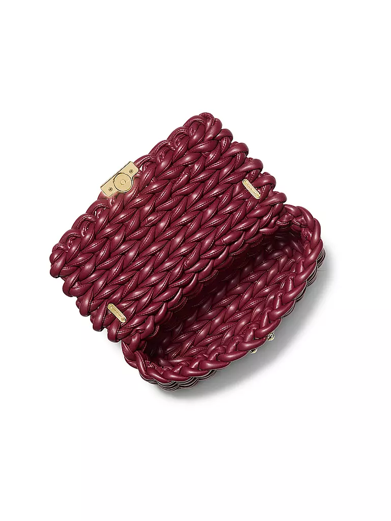MICHAEL KORS | Ledertasche - Umhängetasche TRIBECA | dunkelrot