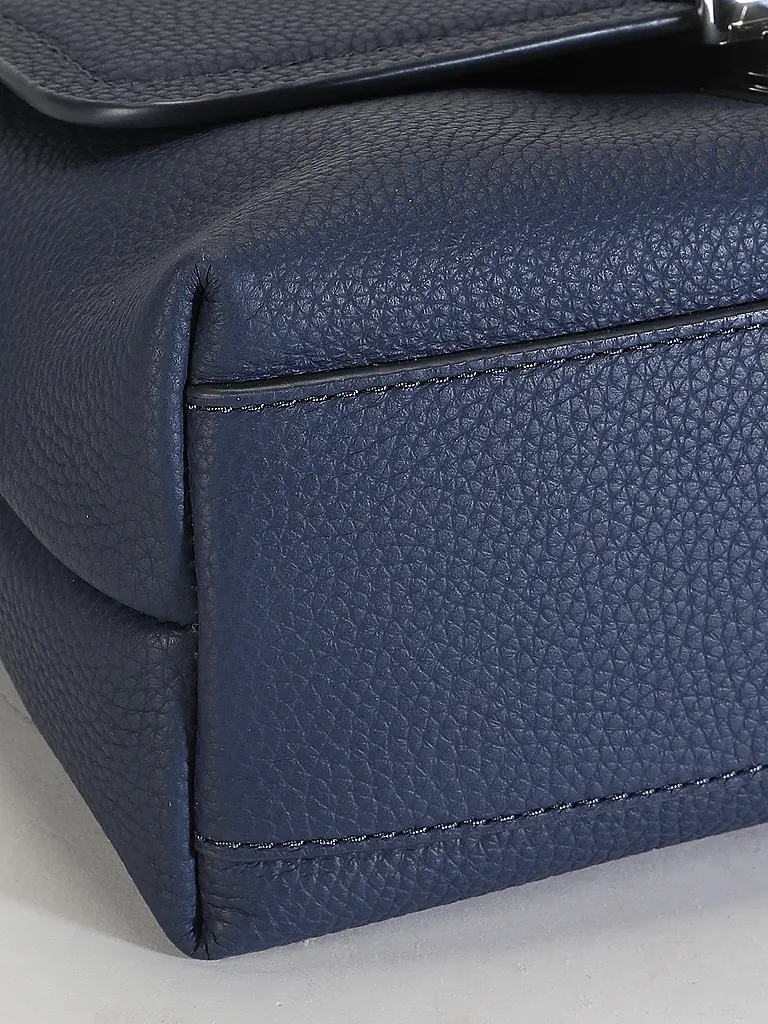 MICHAEL KORS | Tasche - Henkeltasche TRIBECA MEDIUM SIGNATURE LOGO | Dunkelblau