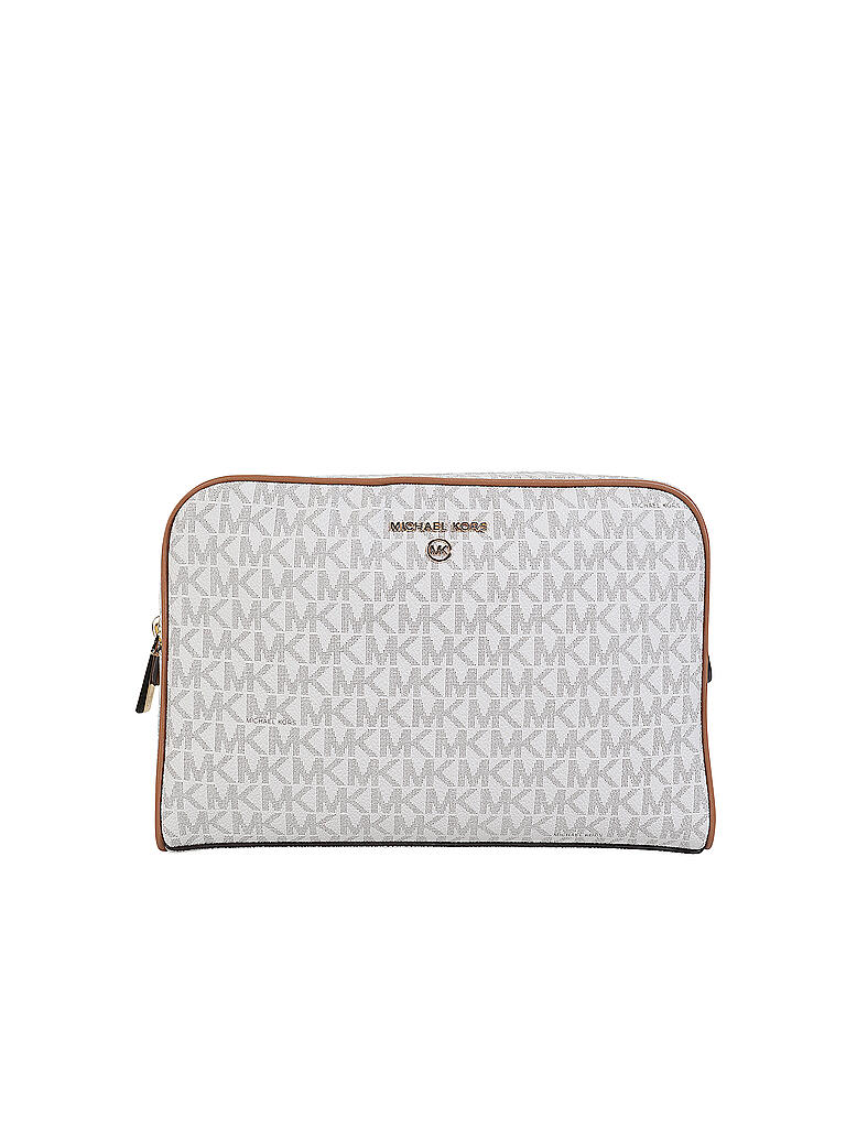 MICHAEL KORS | Travel Pouch - Kosmetiktasche Jet Set Charm Zip Travel | beige