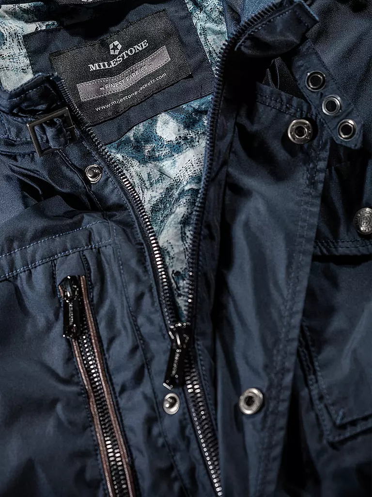 MILESTONE | Jacke Samir | blau